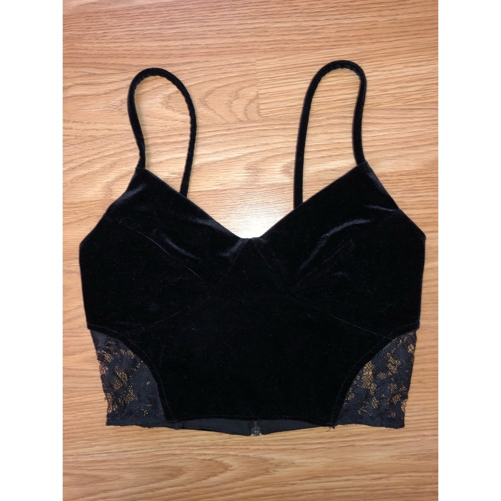 Velvet Crop Top